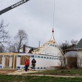 The Trusses being set