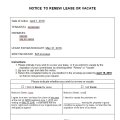 Form to raise rent