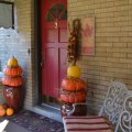 autumn porch and entrance